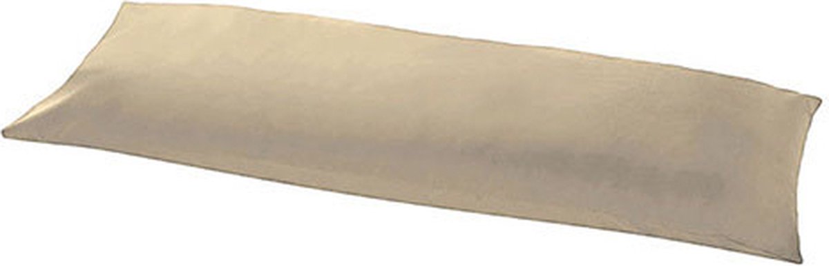 Beau Maison | Body Pillow Sloop Taupe - 100% Perkaal Katoen - Lichaamskussensloop Taupe - 40x145 cm