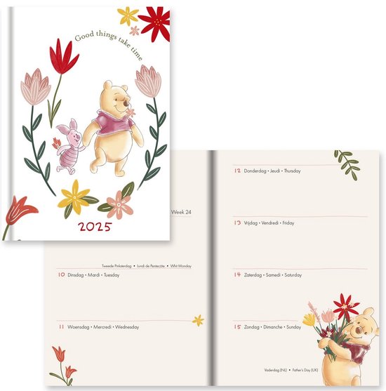 Foto: Hallmark disney agenda 2025 winnie the pooh weekoverzicht hardcover a6 11x15 5cm 