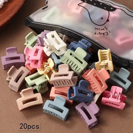 Foto: 20 stuks effen kleur haarspeldjes fashion haar clip perfecte haaraccessoires voor geschenken mini haarknipjes vlinder haarclips haarspeldjes mini haarknippen haarknipjes meisje haarklemmetjes pastel kleur 20 stuks