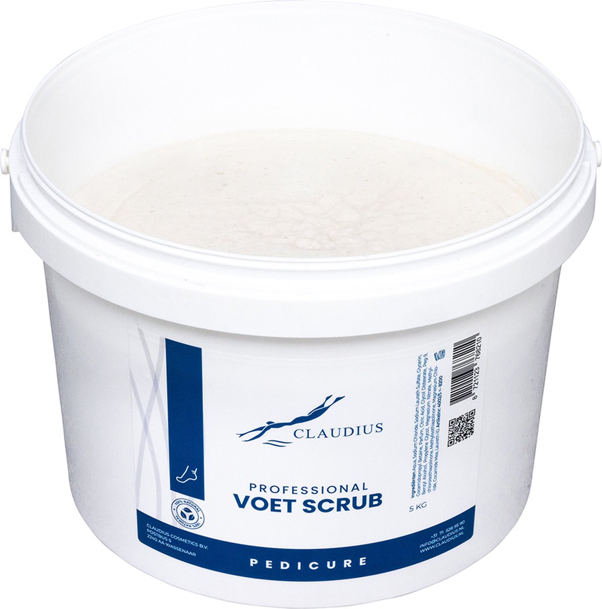 Goedkoopste Professional Voetscrub 5 KG – 100 natuurlijke milde scrub korrel – voedende voetenscrub