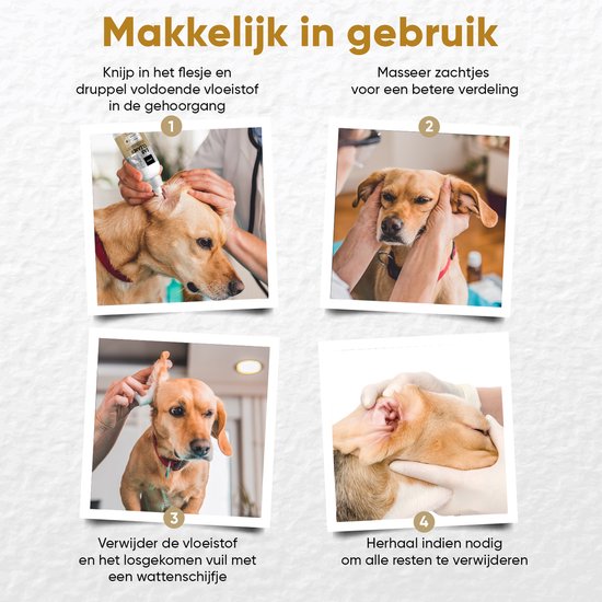 Natuurlijke Oorreiniger voor Honden en Katten - 250 ml - Verbeter de Oorhygiëne en help het verminderen van Oorinfecties - van animigo