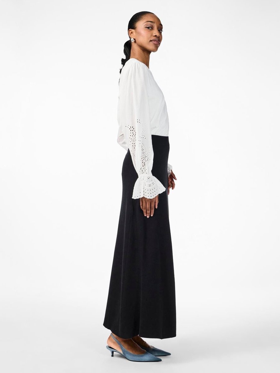 Y.A.S. Fonny HW Ankle Skirt Black