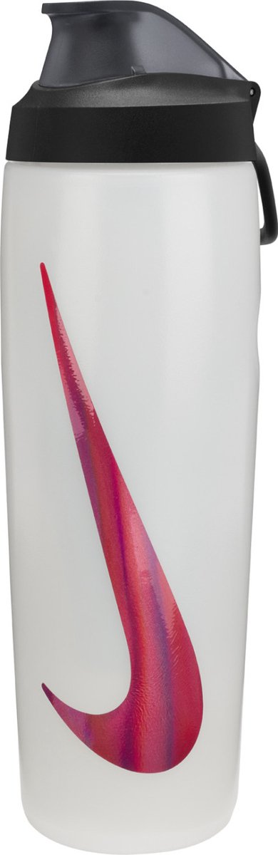 Nike Bidon Refuel Grip Locking 0 7 liter Transparant Zwart
