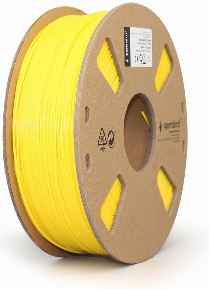 Image of "ABS plastic filament voor 3D printers, 1.75 mm diameter, geel 1 kg"