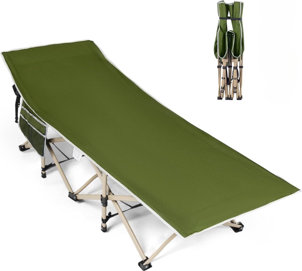 Equivera Veldbed - Kampeerbed - Veldbedden - Veldbed Kamperen - Kampeermatras