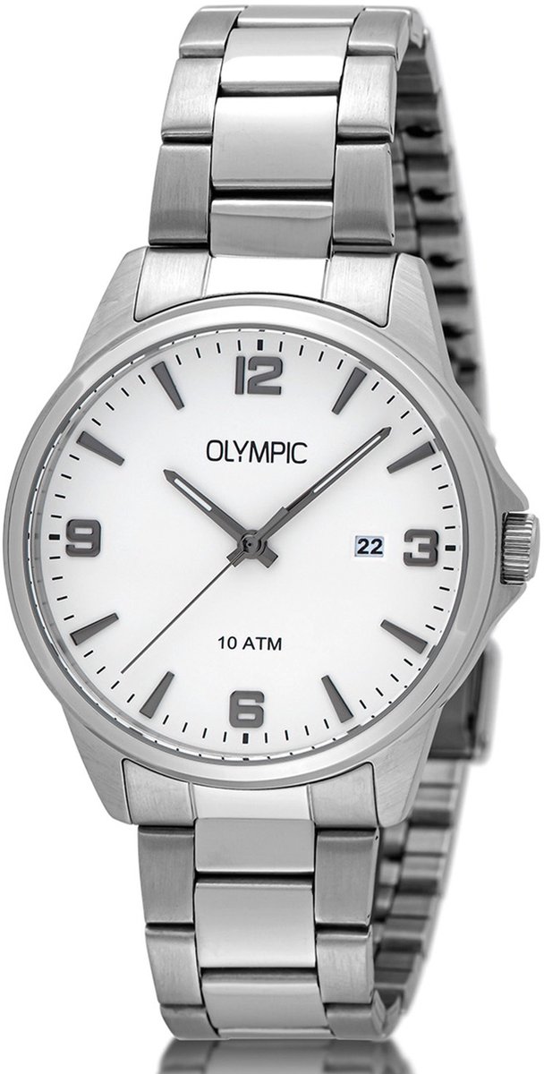 Olympic OL26HSS315 GLENN Horloge - Staal - Staal - Wit