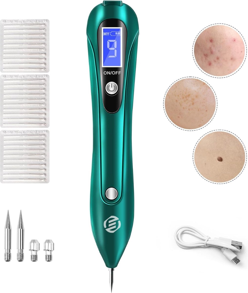 Equivera Laser Plasma Pen - Huidverzorging - Gezicht - Huid - Donkere Vlekken - Sproeten - Pigmentvlekken - Wratten - Tattoo - Moedervlekken - Verwijderaar - Schoonheid - Huidverjonging
