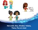 LEGO Disney figuren: Ariel, Elsa, Moana, Tiana, Mirabel en Pua