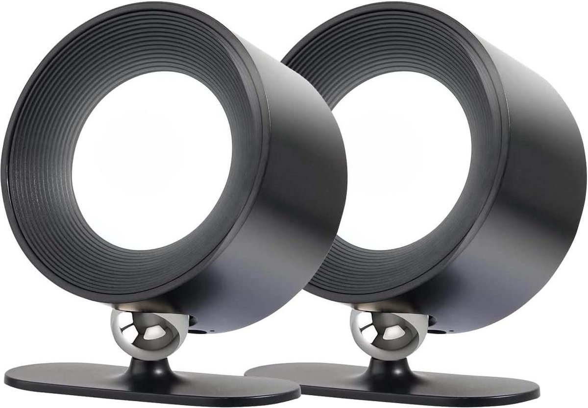 LED-wandlamp met USB-C opladen en 360° draaibare magnetische bevestiging - draadloos - 3 kleurstanden - dimmer op 3 niveaus - slaapkamer nachtkastje badkamer gang - zwart - 2 stuks wandlamp oplaadbaar