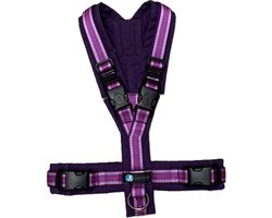 AnnyX Hondentuig - OPEN - Limited Edition - Paars-Lila-Wildflieder - maat S - Borstomvang 52-64cm