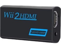 WiseGoods Premium HDMI Converter Geschikt voor Nintendo Wii - HDMI Kabel Adapter - Games - 3.5 Audio Video Output 1080P