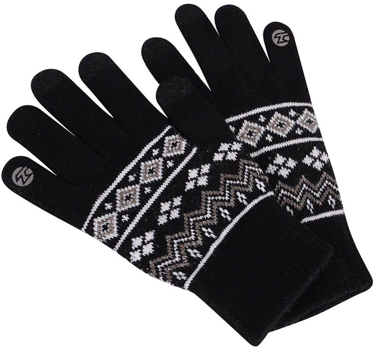 Tempish Touchscreen Handschoenen – Universeel Acryl/Polyester Zwart