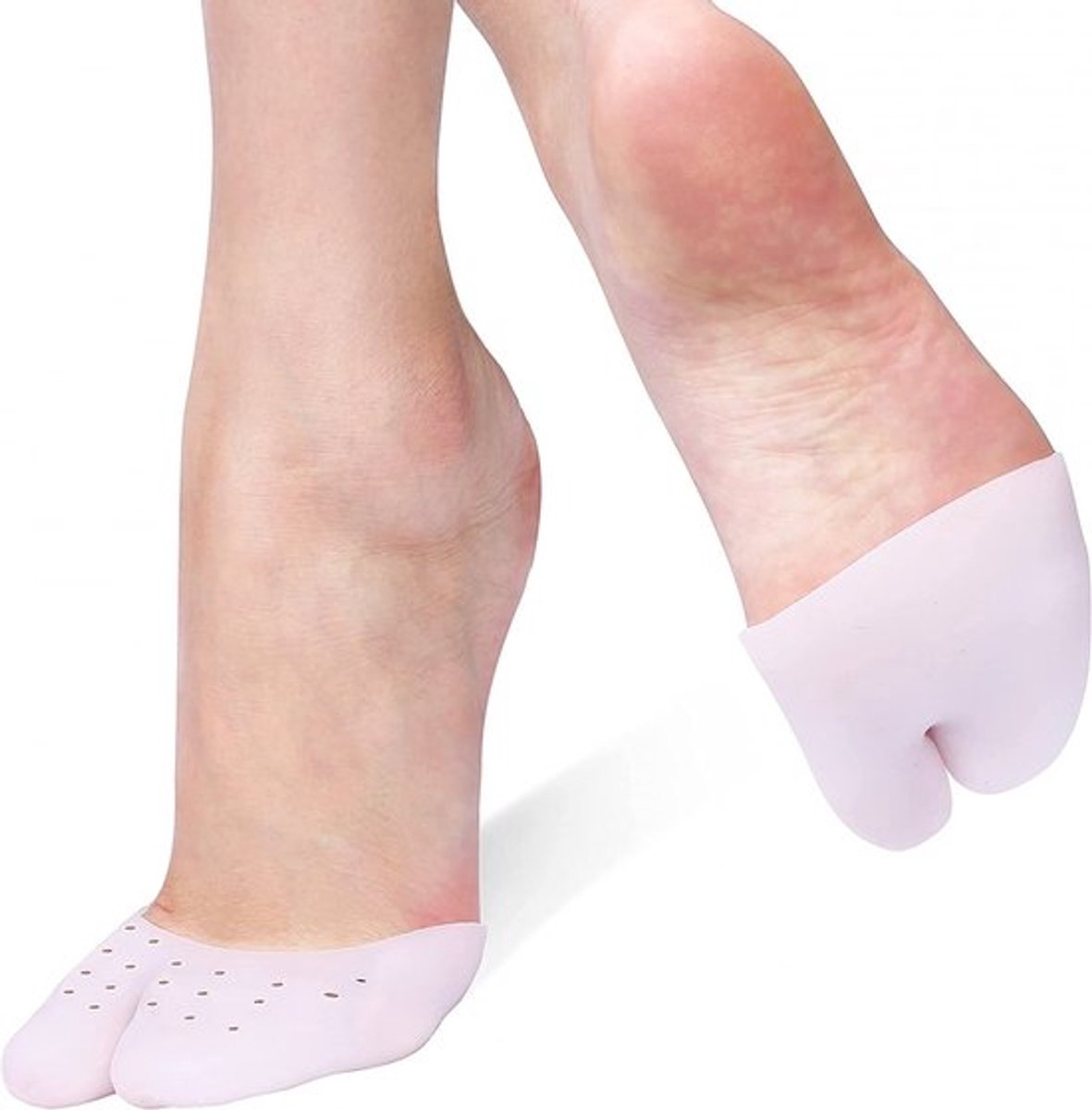 Gelvoetbescherming en teenkappen, siliconen bunion-kussens, kussen voor de voetboog en ballen van de voet, comfortabele teensleeves voor sporters