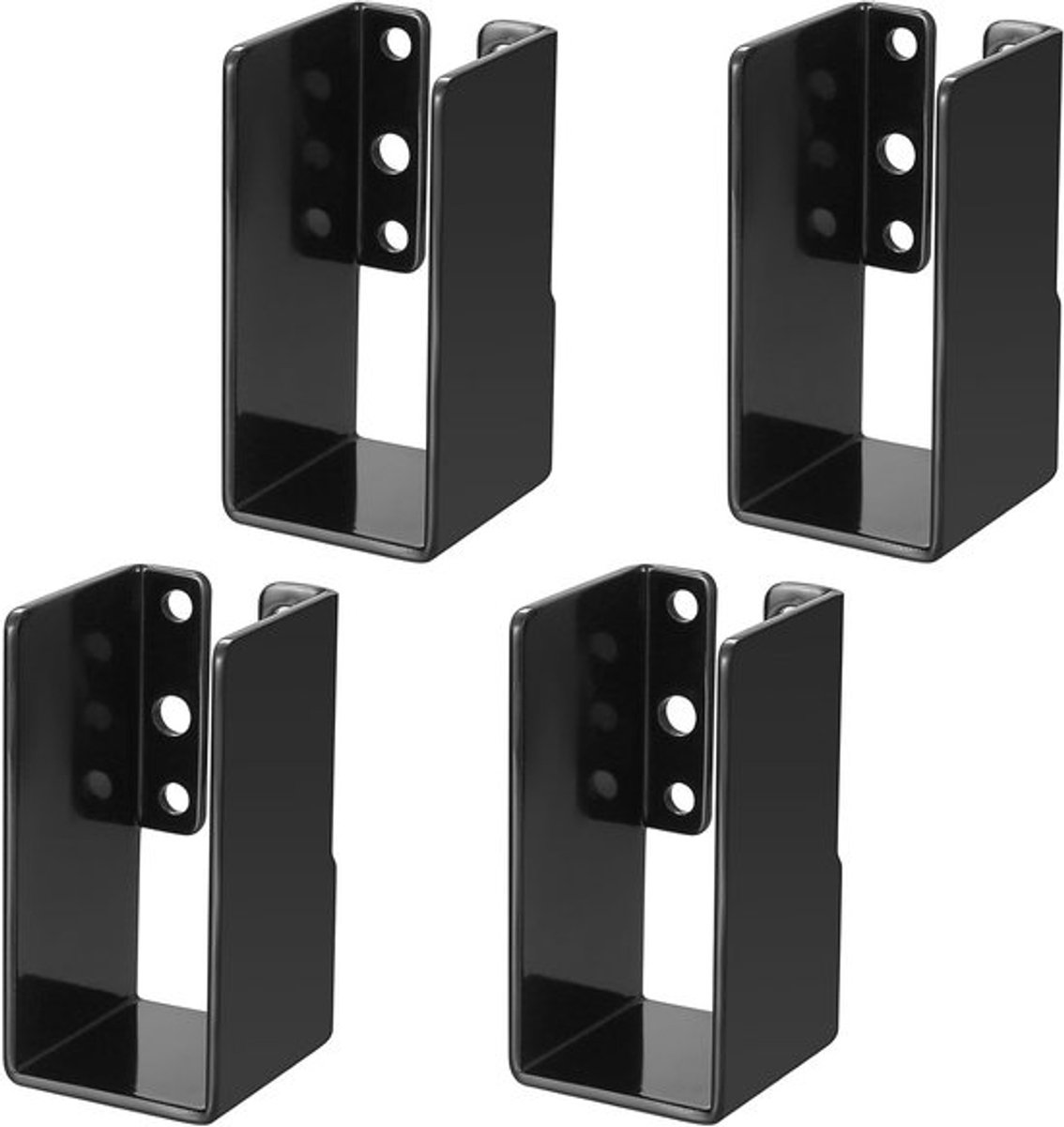 Set van 4 houten balkverbinders 50 x 100 mm voor verborgen balken en constructies, stevig en duurzaam