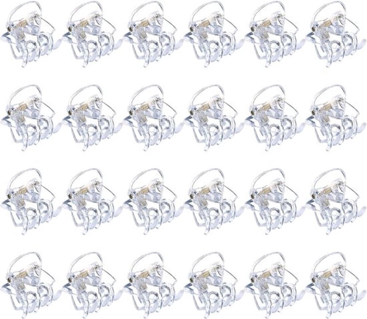 Mini Haarclips voor Meisjes en Vrouwen - Set van 24 - Perfect voor Diverse Haardrachten en Stijlen