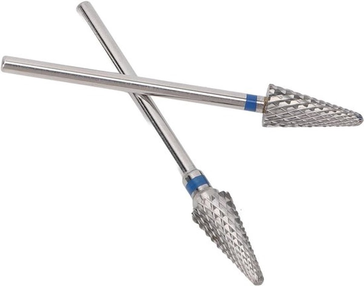 Set van 2 Professionele Conische Nagelvijlen - Tungsten Booraccessoires voor Manicure, Nagelvormgeving en Verwijdering