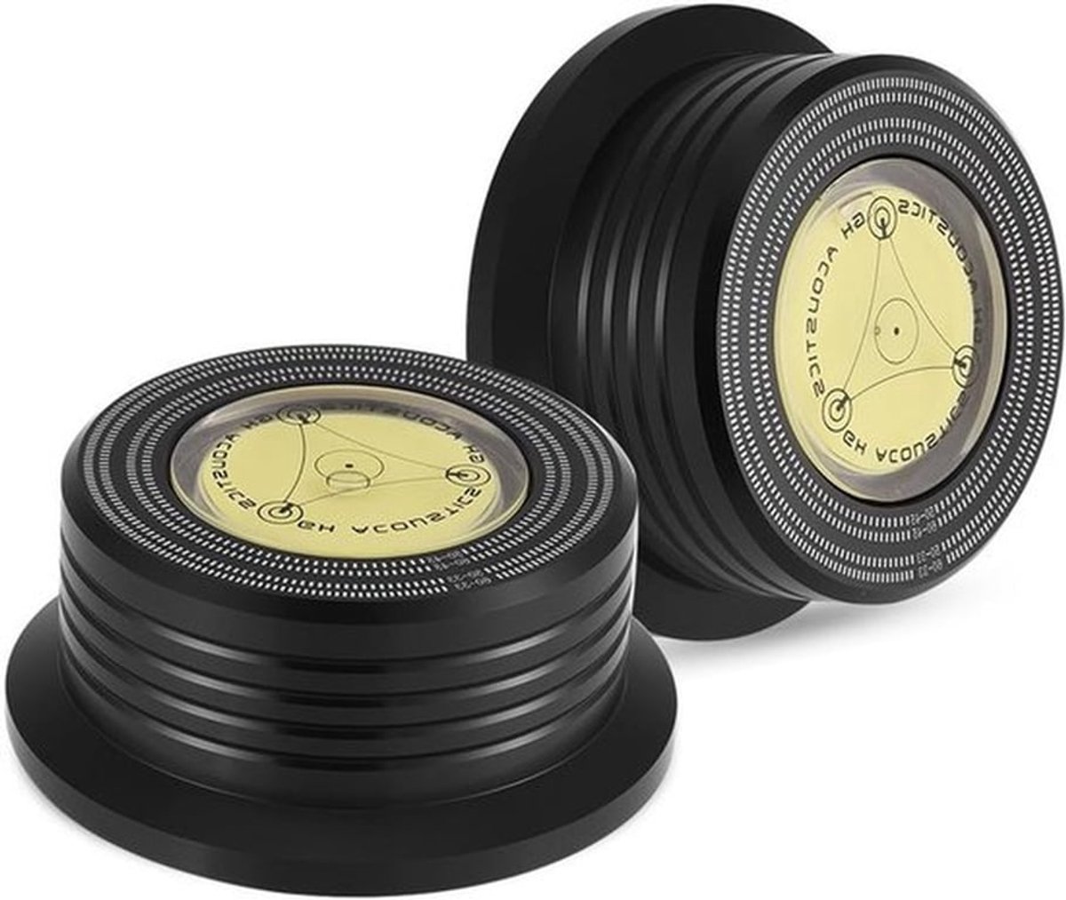 Draaitafel gewicht voor platen, 50/60 Hz-stabilisator met waterpas, LP-klem voor optimale geluidskwaliteit en stabiliteit in 2 kleuren