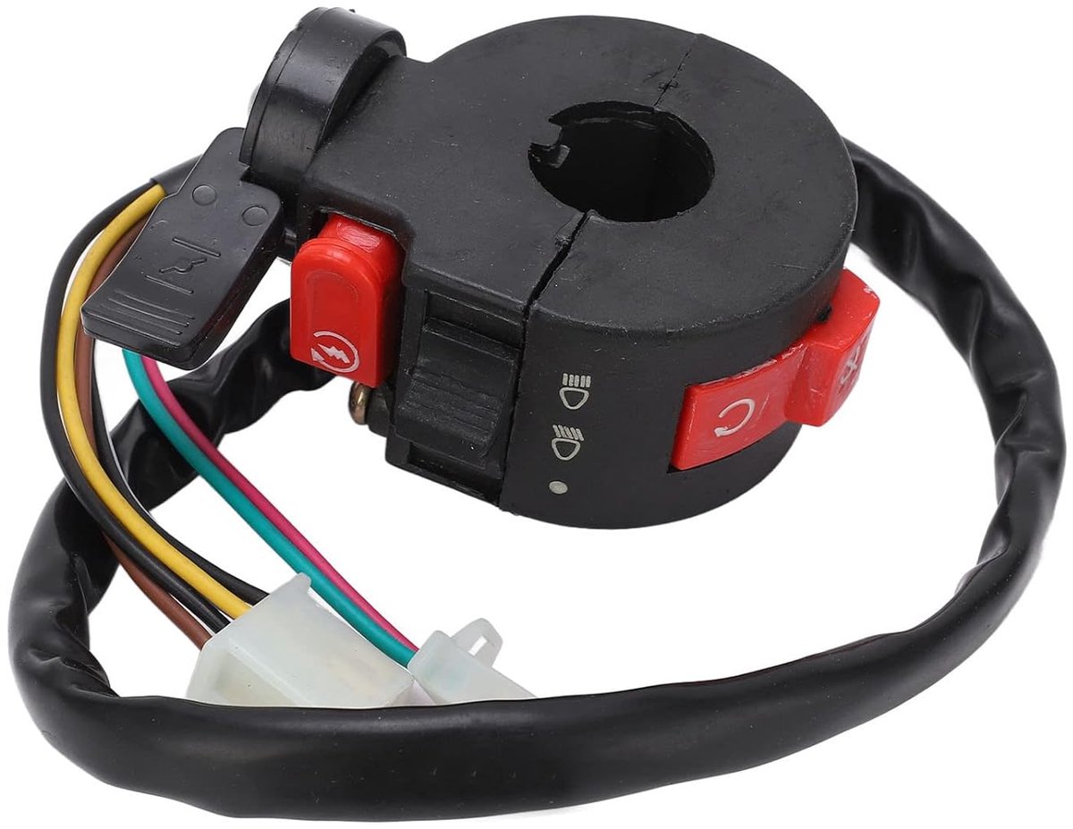 Motorfiets handvat schakelaar 7 draad 22mm - links handvat start choke schakelaar - ideale vervanging voor ATV - ShopVlot