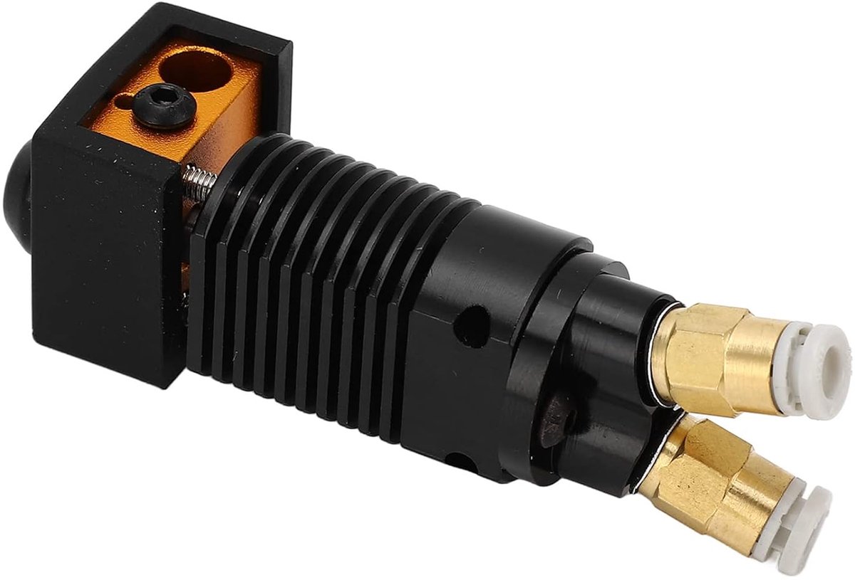 SnelShoppen - 2 in 1 Extrusion Head Dual Gear Extruder voor CR 10 Series en Ender 3 - Aluminium Legering, Dual Hole Feed, Hoge Prestaties, 2 Kleuren