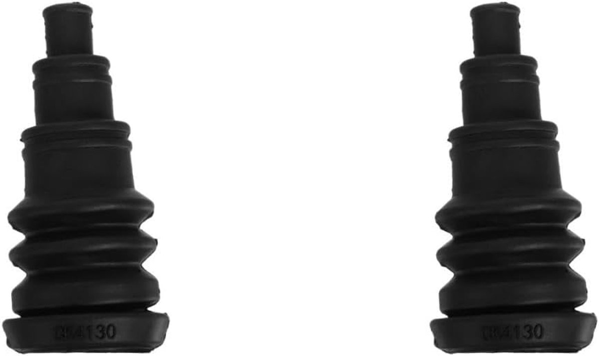 SnelShoppen - Set van 2 Praktische Veiligheid Beschermende Tulle Universele Draadlaarsjes voor Kabels Voertuigen Ringen Stoelen Rubber Zwart Brandwand