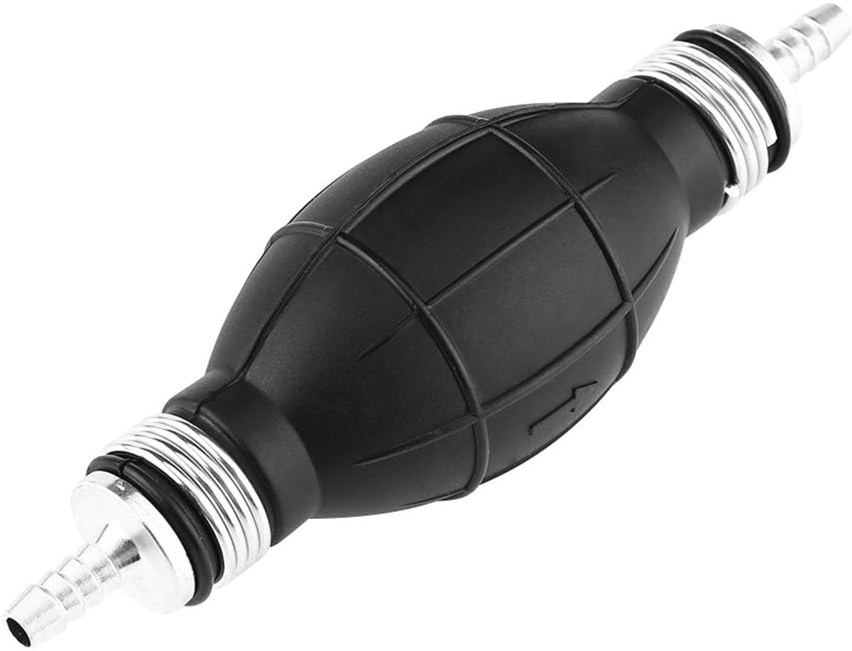 SnelShoppen - Rubber Aluminium Primer Pomp Brandstofpomp Lijn Hand Primer Buls Gas Benzine voor Auto Boot Marine Buitenboordmotor (6mm)