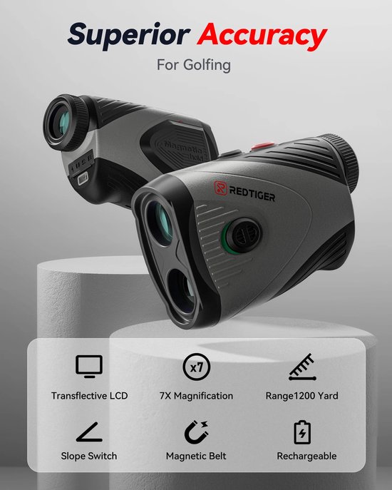 Brandistry - Golf Afstandsmeter - Golf - Afstandsmeter - Golftrainingsmateriaal - Laserafstandsmeter Golf - 1000 Meter - Helling van brandistry — afbeelding 2