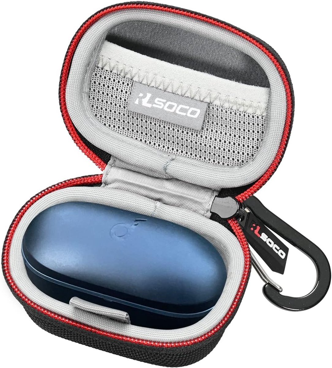 SnelShoppen - Oplader Hoofdtelefoon Case voor RLSOCO Soundcore Life A3i Draagtas - Duurzame EVA en 1680D Materialen - Ideaal voor Bescherming en Gebru