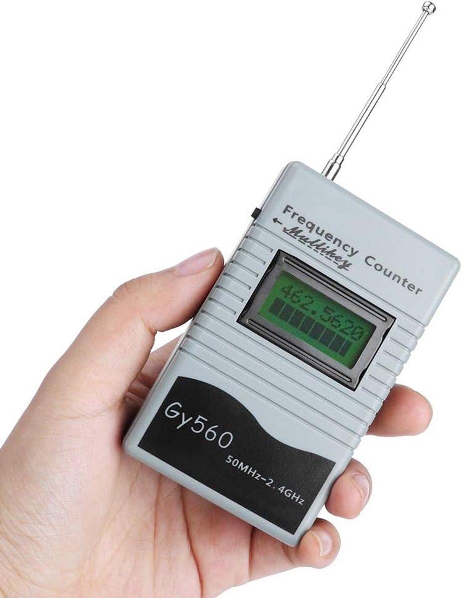 SnelShoppen - Draagbare Frequentieteller 50MHz tot 2.4GHz - Tweeweg Radio Frequentiemeter voor Auto en Boot - Compact en Nauwkeurig