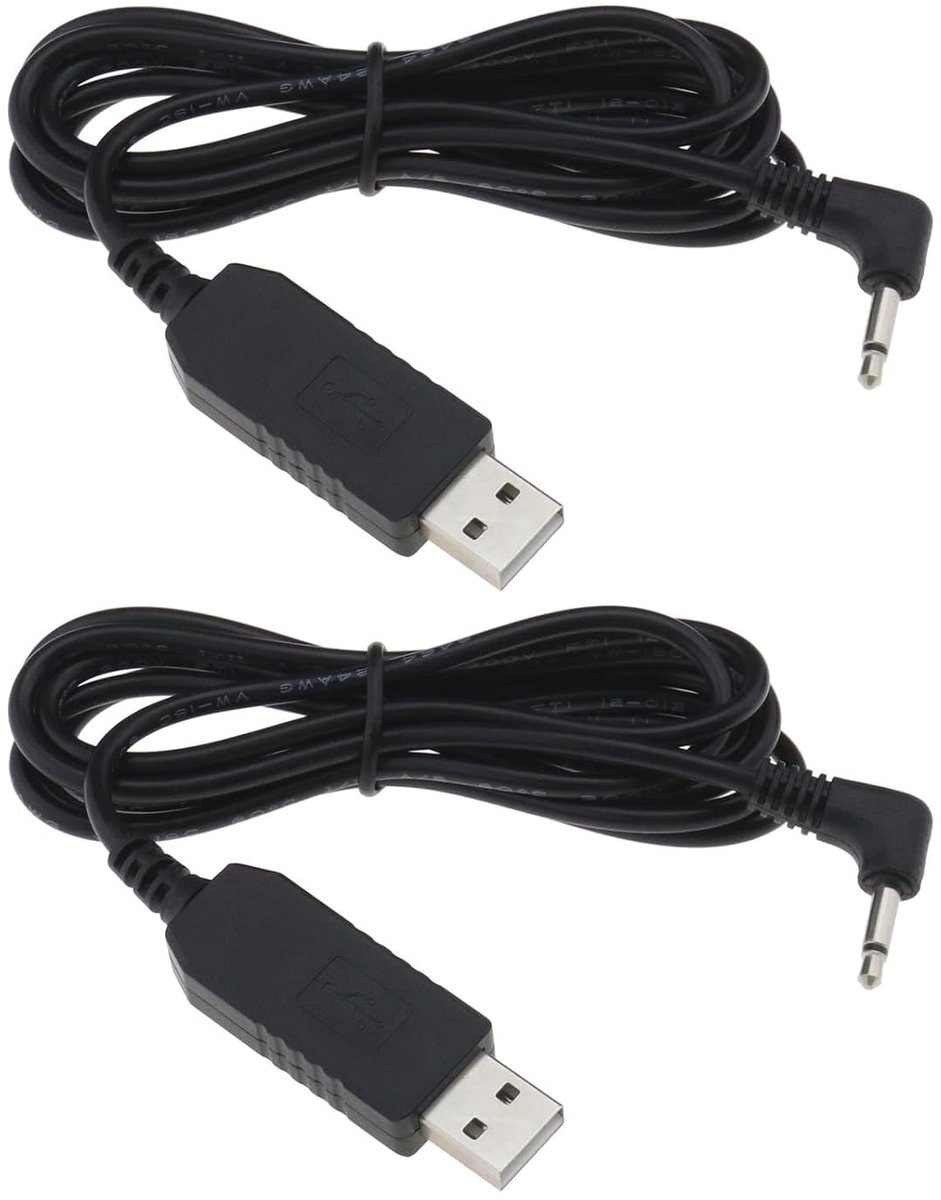 SnelShoppen - 2PCS Opladen USB Oplaadkabel Geschikt voor Baardtrimmer MB320 MB320C MB42C MB310C MB200 Pa3215U 3.2V 24AWG 1.5 Meter