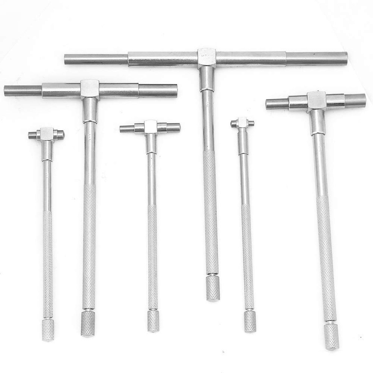 SnelShoppen - 6 delige Set Telescopische Interne Micrometer, Binnenmicrometer 8-150mm Verstelbare Binnen Diameter Meetinstrumenten voor Precisie Metin