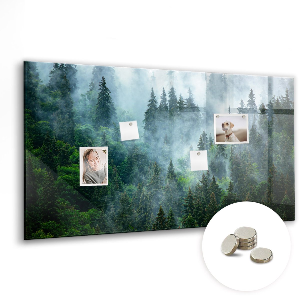 Coloray Glazen Magneetbord - Magnetisch Bord Melkweg - 120x60 cm - Groente Magneetbord - Magnetic Board - Magnetisch Wandbord