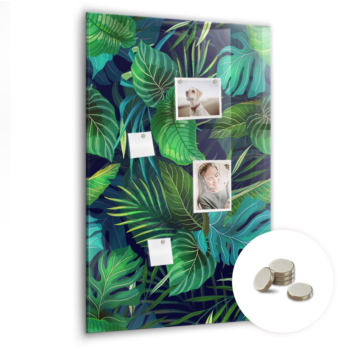 Coloray Glazen Magneetbord - Magnetisch Bord Chocolademelk - 60x90 cm - Groente Magneetbord - Magnetic Board - Woonkamer Decoratie