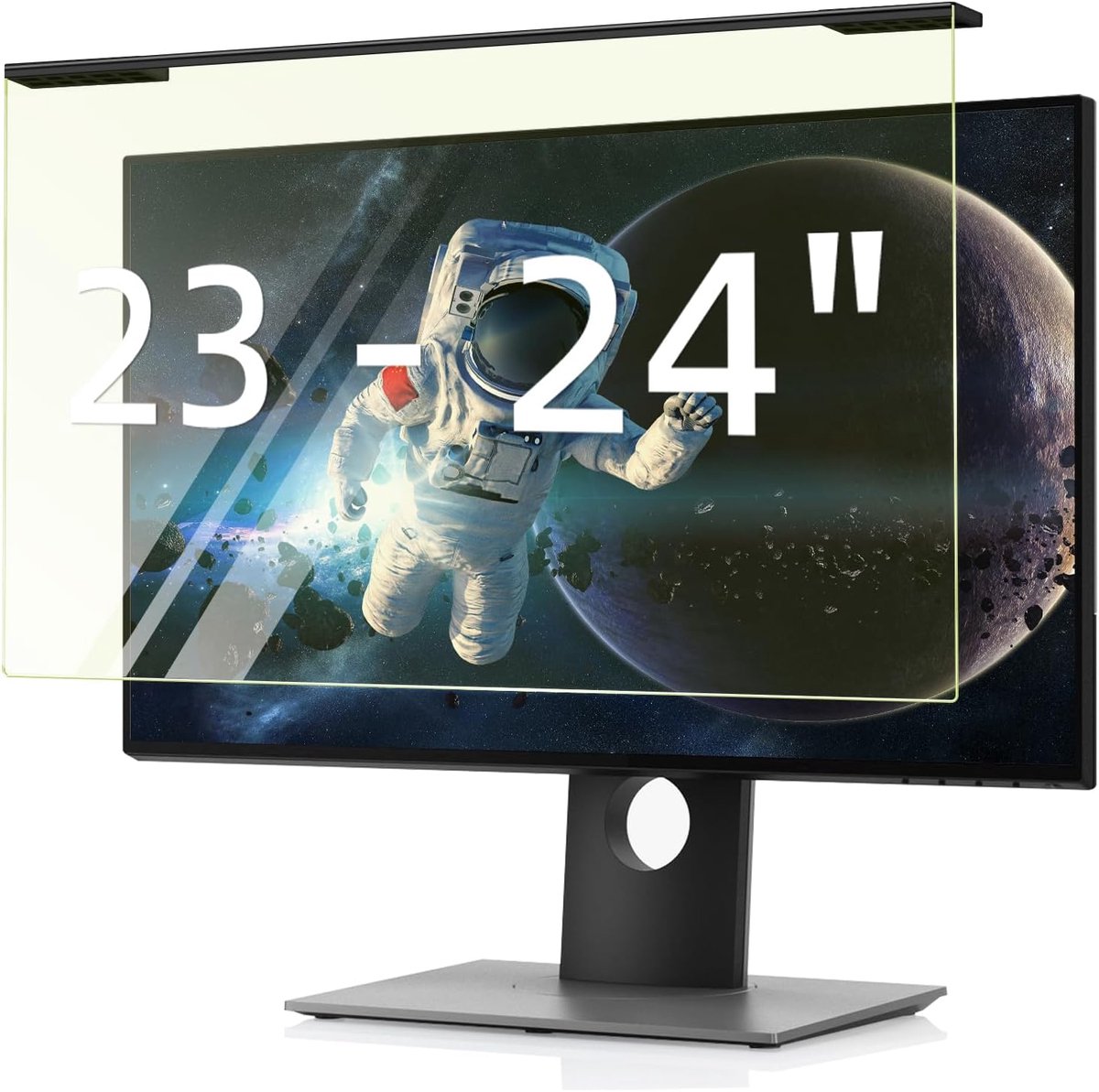 SnelShoppen - 23-24 Inch Hangende Anti-Blauw Licht Filter, Monitor Screen Protector, UV/Glare Bescherming, Oogbescherming, Acryl Anti-Blauw Licht voor