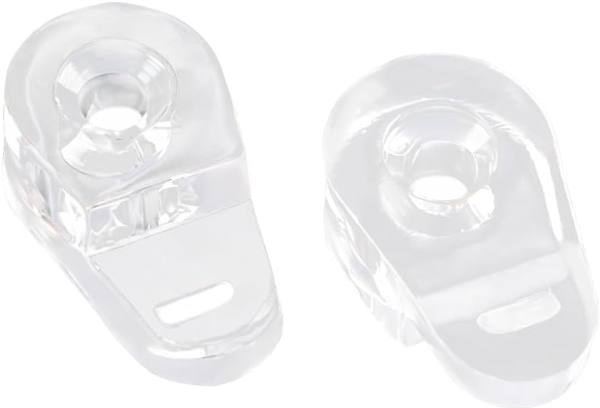 SnelShoppen - 40 Stuks Plastic Glas Paneel Klemmen, Glas Kast Klemmen, Bevestigingsklemmen voor Glas Kastdeuren, Geschikt voor 3-4mm Dikke Glas