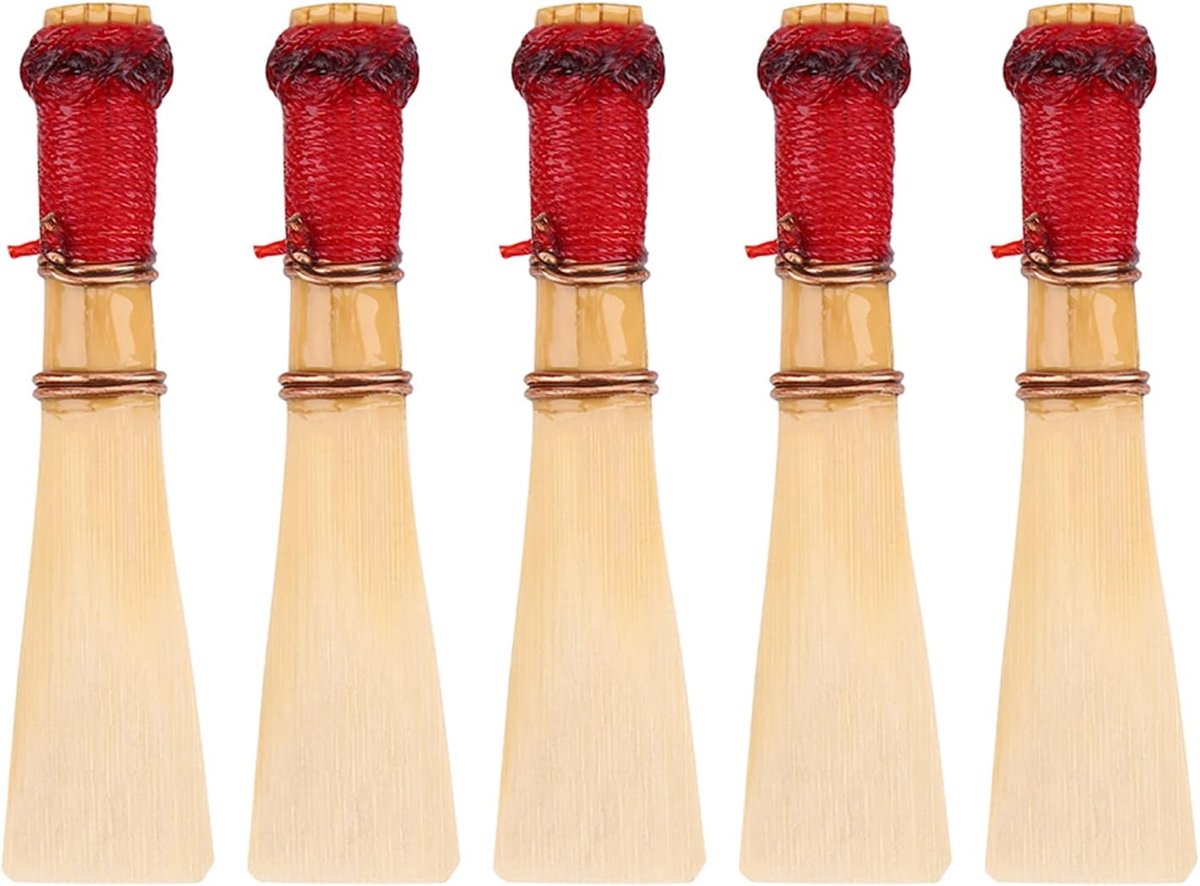 SnelShoppen - 5 Stuks Nieuwe Bamboe Fagot Medium Zachte Instrumentaccessoires, Riethouder met Opbergdoos voor Blazer Accessoires, Voor Beginners en Ge