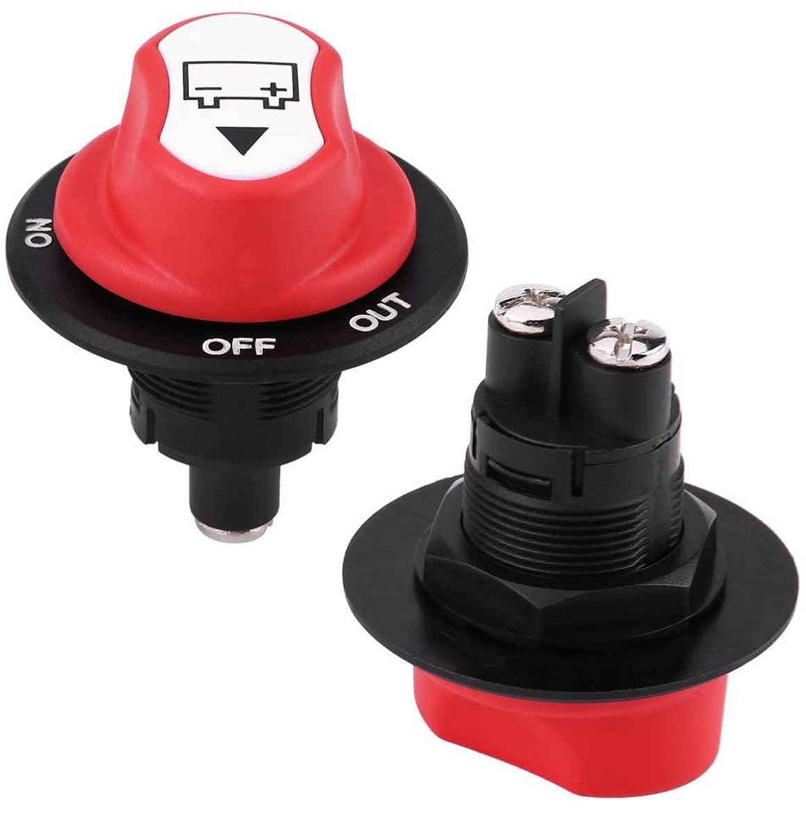 accuschakelaar 50A - isolator schakelaar - hoofschakelaar voor auto, boot, caravan - veilig energiebeheer - ShopVlot