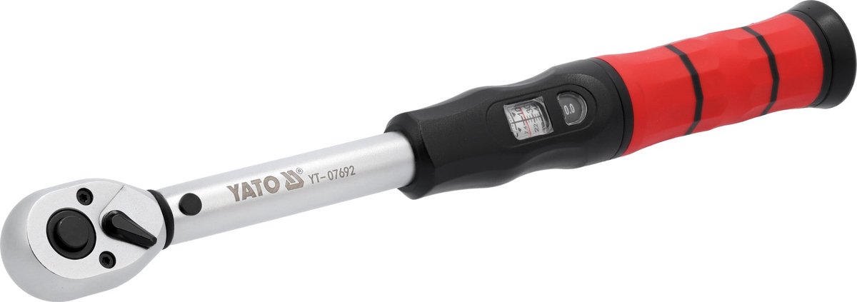 Professionele Momentsleutel 3/8" – 10 tot 60 Nm – Dubbel Kijkvenster – 72T – Hoge Nauwkeurigheid (±3%)