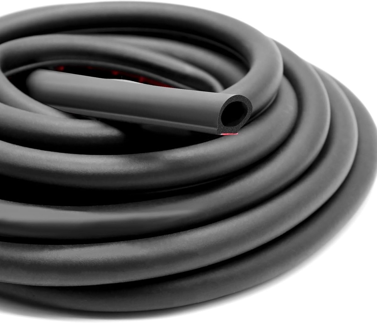 D-Profiel Rubber Deurafdichting 6 m - Zelfklevende Geluidsisolatie en Waterdichte Afdichting voor Auto's (15 x 15 mm)