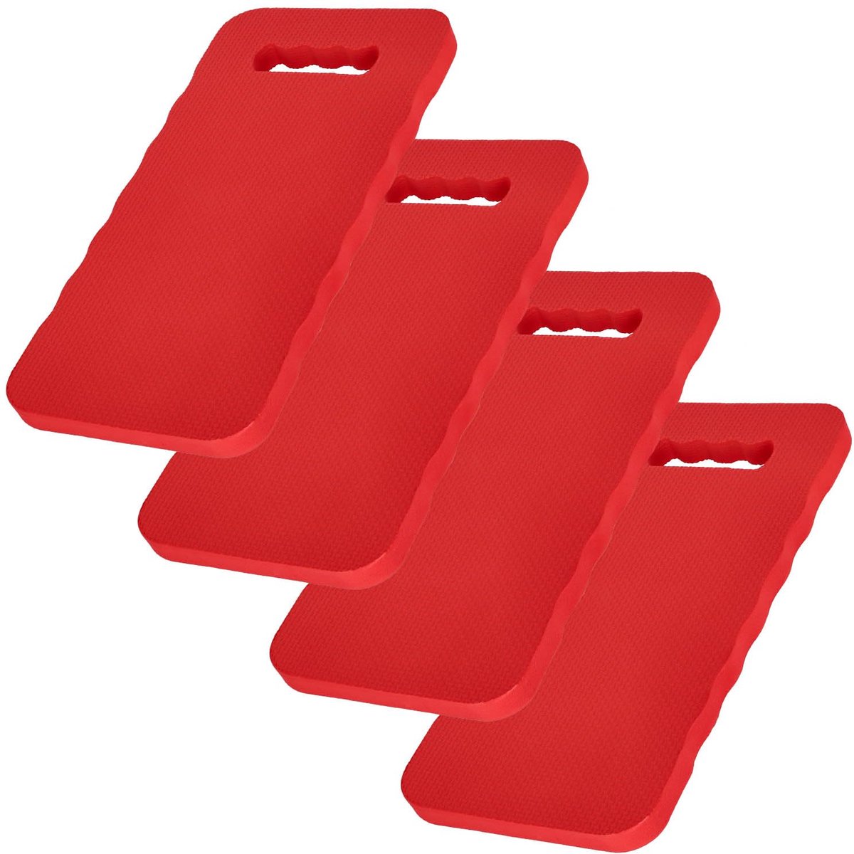 KOTARBAU® 4 Stuks - Kniekussen Tuin - Tuin Knielmat - Kniebeschermingsmat 40 x 20 cm - Knielkussen voor in de Tuin - Kniemat voor Tuinieren - EVA-Schuim - Rood