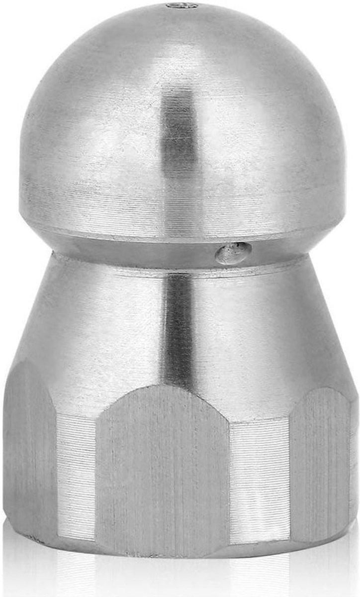 Professionele Water- en Afvalwaterreinigingsmondstuk voor Hogedrukreiniger, RVS Accessoires voor Slang en Afvoer, 3/8 Inch, Efficiënte Reiniging en Verstopte Afvoeren