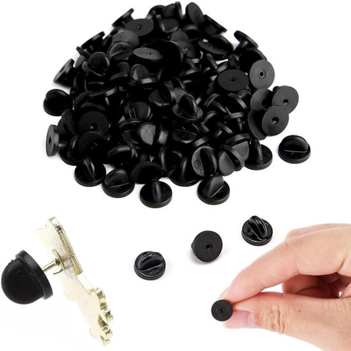 100 Stuks 11.5mm Vlinder Klemmen voor Handgemaakte Sieraden, Knutselprojecten en Accessoires