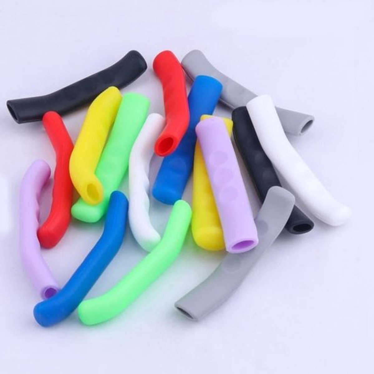 Antislip Remhendel Bescherming voor Fietsen - Siliconen Gel Handgreep Covers voor Mountainbikes en Racefietsen - 2 Paar in Blauw