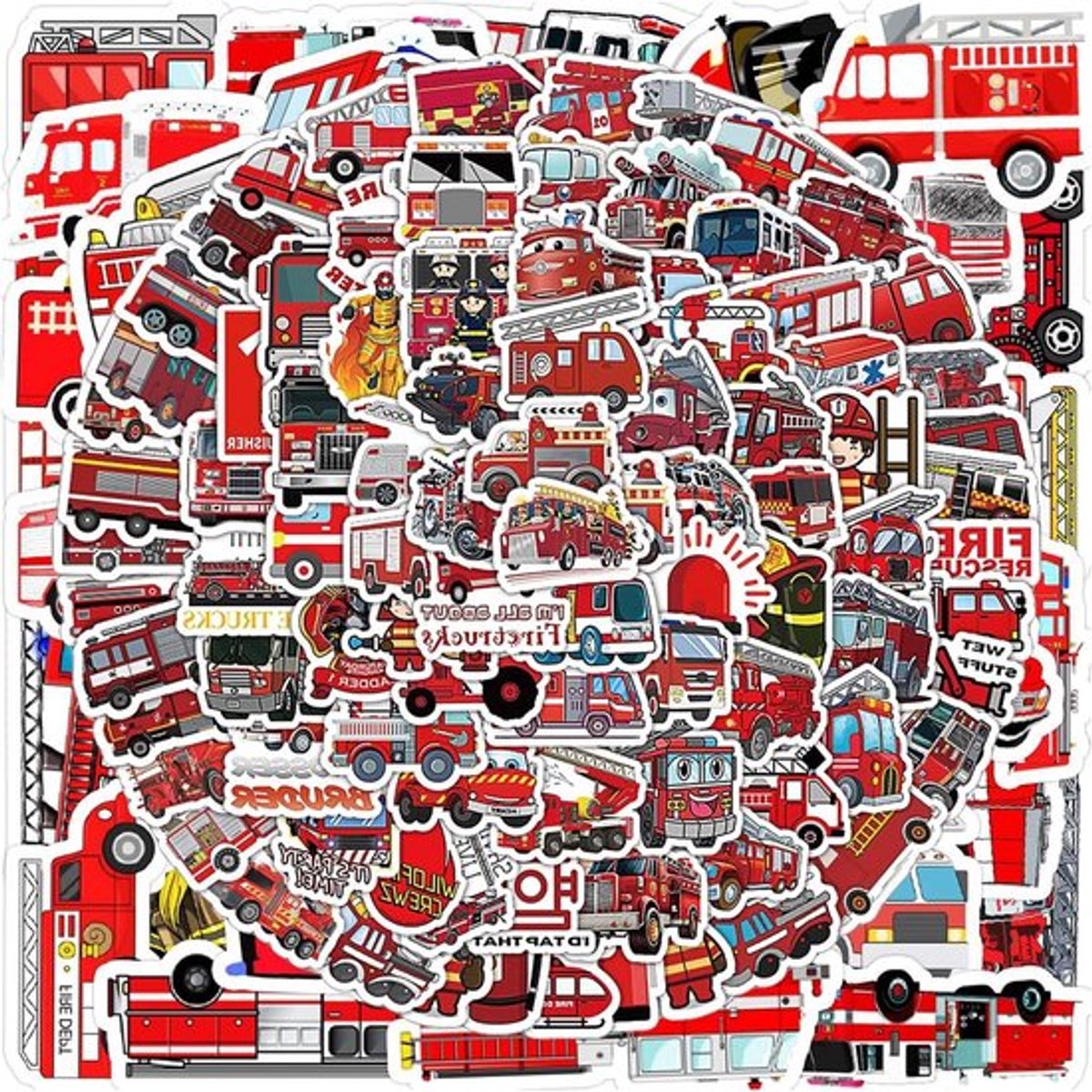 Creatieve waterdichte stickers met vuurmotief voor kinderen - Versier flessen, notitieboeken en fietsen met graffiti stickers