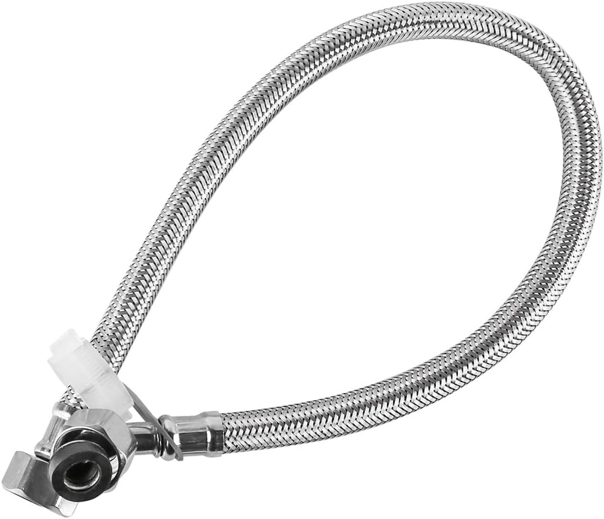90° bocht 50 cm - Rvs flexibele slang - Geschikt voor 1/2" aansluiting - Ideaal voor lastige plekken - ShopVlot