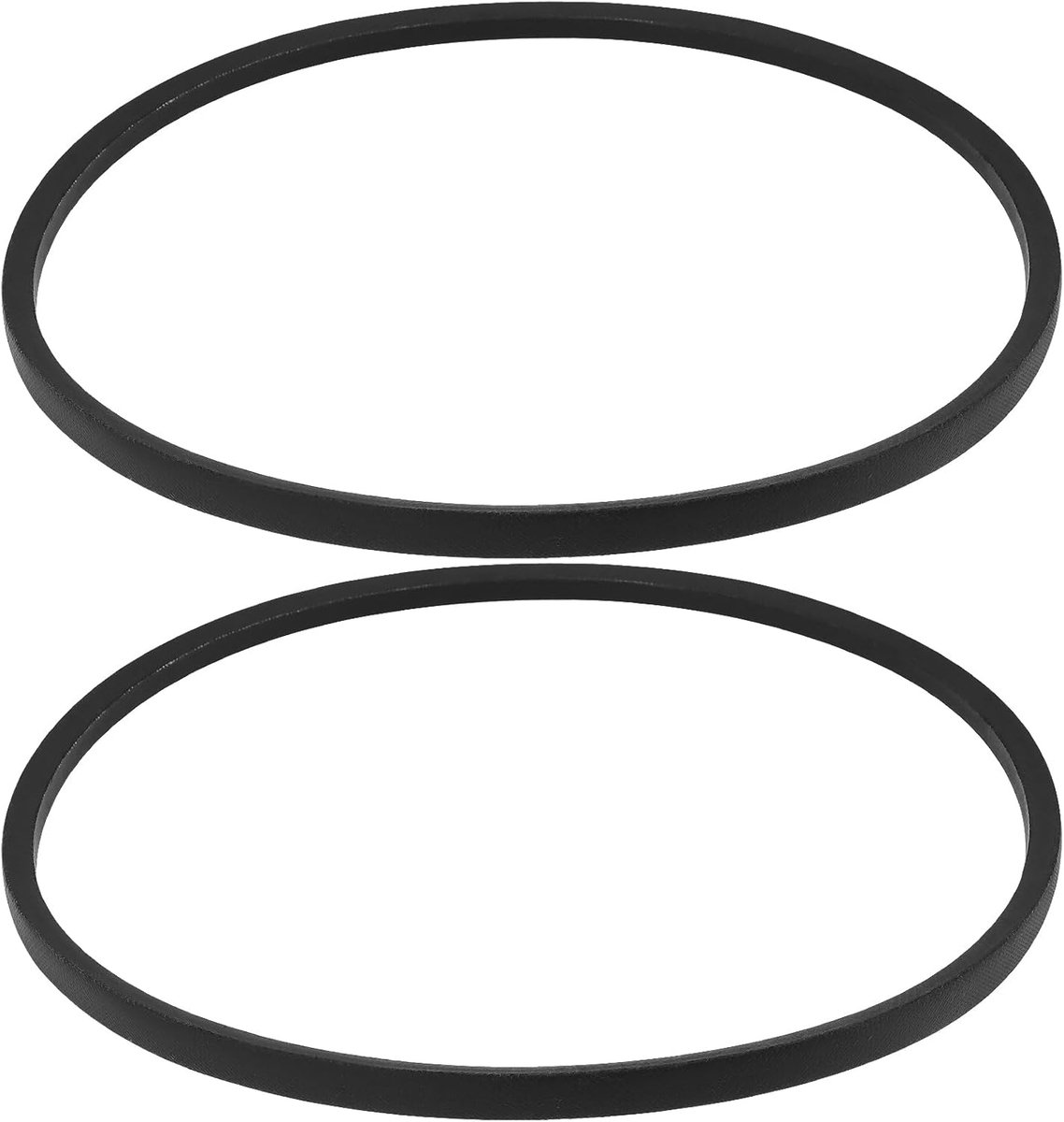 SnelShoppen - 2 Stuks V-Type Rubber Aandrijfriem 747mm Buitenomtrek 710mm Binnenomtrek 10mm Breed Geschikt voor Grasmaaiers Tuin