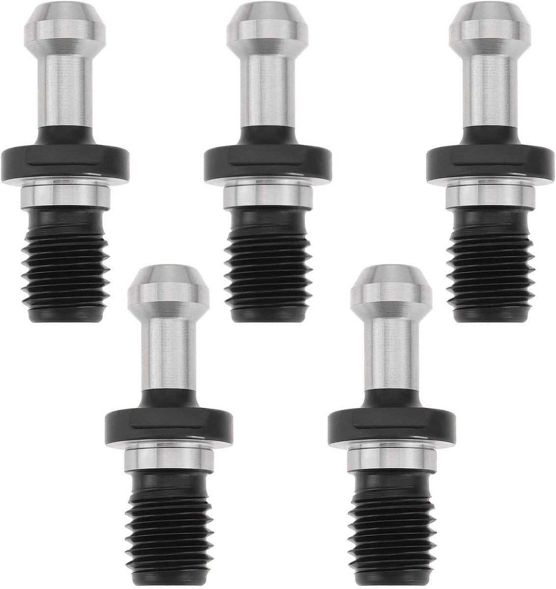 SnelShoppen - 5 Stuks CAT40 45 Graden 0.594 Inch Draad 5/8-11 Inch Zware Pull Stud Bevestigingsknop Geschikt voor CNC Gereedschapsbevestigingen