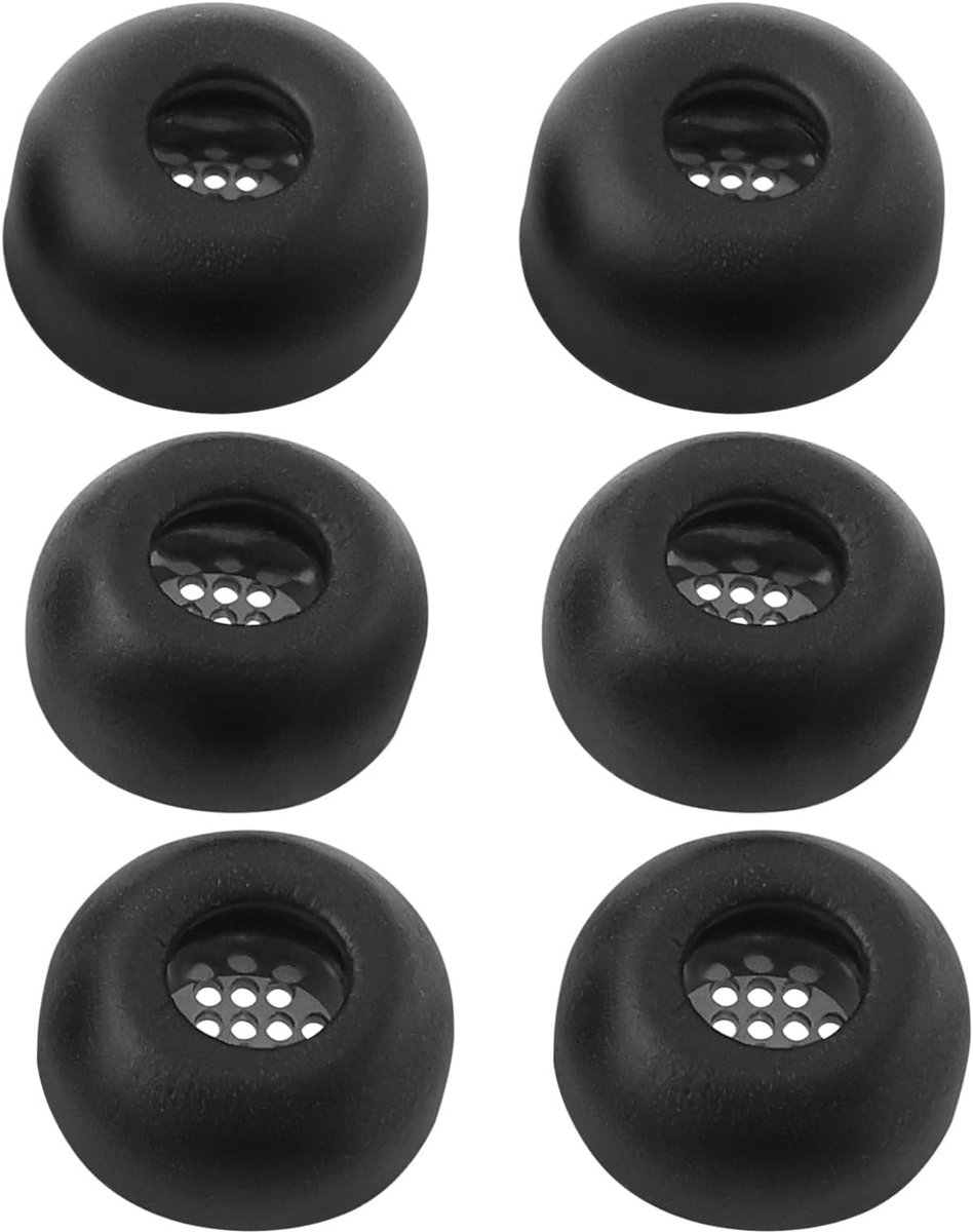 SnelShoppen - 3 Paar Oordopjes voor Galaxy Buds 3 Pro - Geheugenschuim Oordopjes - Zwart - Maten S/M/L - Comfortabele Oordop Pads