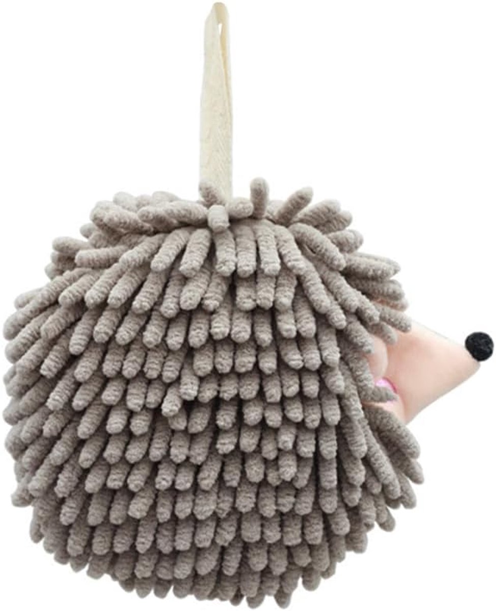 SnelShoppen - Hanghanddoeken, Egelvorm Badhanddoek van Zachte Chenille Microvezel, Sneldrogend met Hanglus voor Badkamer, Keuken en Wastafel