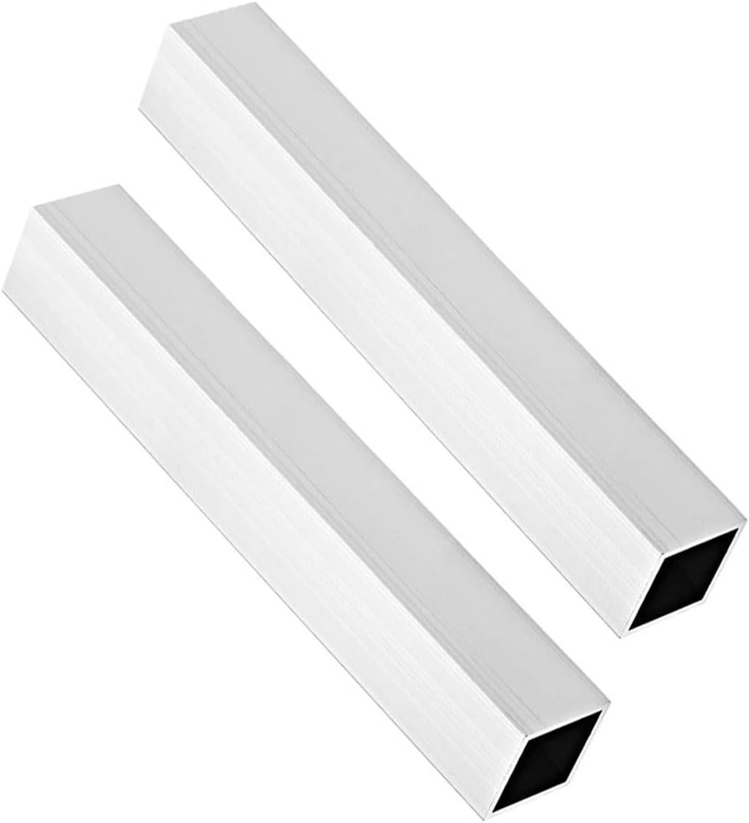 SnelShoppen - 2x 6063 Aluminium Vierkante Buizen 30mm x 30mm x 1.2mm Wanddikte 200mm Lengte - Naadloze Rechthoekige Buizen voor Industriële Huisvestin