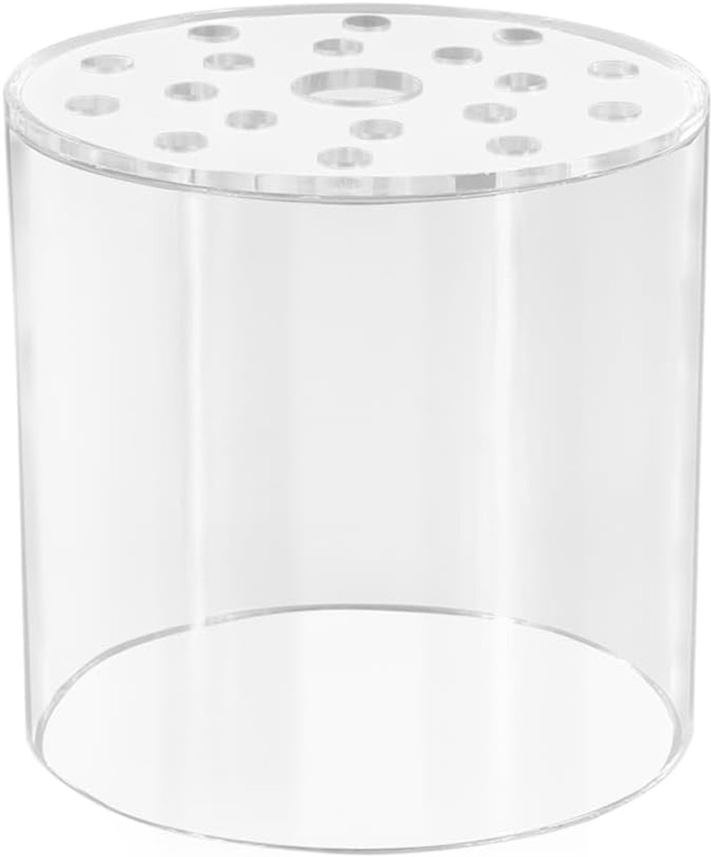 SnelShoppen - Beschermhoes voor Groeiend Koraal - Transparante Acrylaat Voederdeksel - Voorkomt Drijven van Koraalvoeding in Aquarium (80mm, 100mm, 12